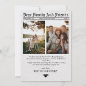 新聞ユニークおもしろいWhat A Year写真新年 シーズンカード (裏面)