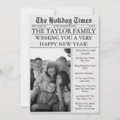新聞ユニークな楽しい写真 謹賀新年 2027 シーズンカード (正面)