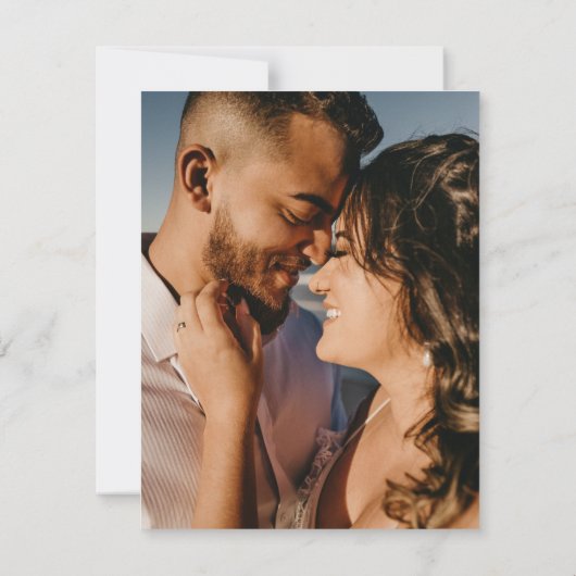 新聞ユニークの結婚サンキューカード (裏面)