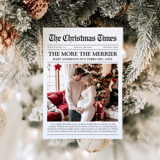 新聞ユニークより多くのメリーベビークリスマス シーズンカード