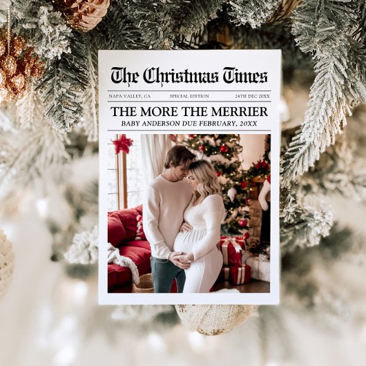 新聞ユニークより多くのメリーベビークリスマス シーズンカード