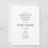 新聞ユニーク写真ハッピーファーザーの日パーティー 招待状 (裏面)