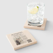 新聞ユニーク写真結婚有難う ストーンコースター (横)