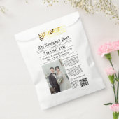 新聞ユニーク写真結婚有難う フェイバーバッグ (封をした状態)