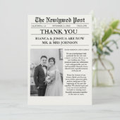 新聞ユニーク写真結婚有難う 招待状 (スタンド正面)