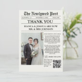 新聞ユニーク写真結婚有難う 招待状 (スタンド正面)