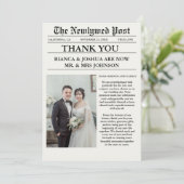 新聞ユニーク写真結婚有難う 招待状 (スタンド正面)