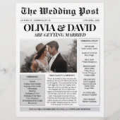 新聞ユニーク結婚式 プログラムのタイムライン (正面)