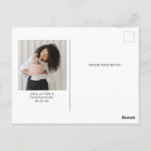 新聞ユニーク誕生日パーティーの招待状 ポストカード (裏面)