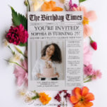新聞ユニーク誕生日パーティーの招待状 招待状<br><div class="desc">招待状全員お祝いへ新聞誕生日パユニークーティー招待状!前面と背面に写真を簡単に追加（または背面イメージを削除）。お客様はこのパーティー招待状を受け取るユニークのが大好き！YouTube.com/CreativeUnionDesignの動画を見て、これらのファイルを詳細で編集する方法を見る！</div>
