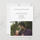 新聞ユニーク2写真ハッピーパパの日用カード (裏面)