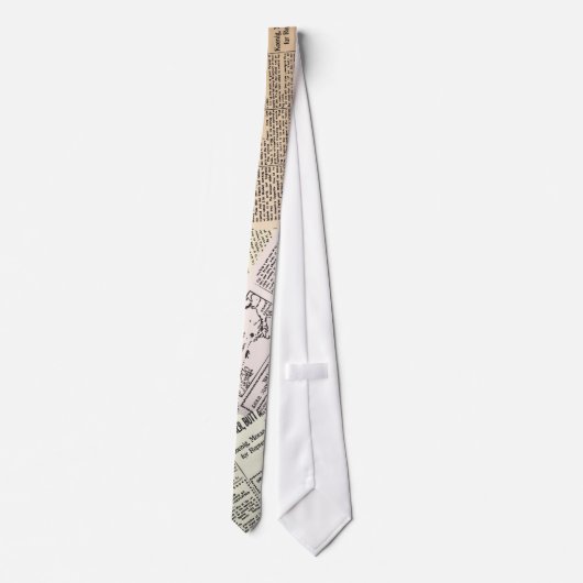 新聞一見のタイ ネクタイ (裏面)