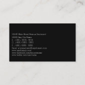 新聞作家のプロフェッショナルレポーター 名刺 (裏面)