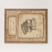 新聞作家/コラムニスト。ヴィンテージ・アート・ギフト ジグソーパズル (横)