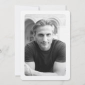 新聞保存日付誕生日写真テンプレート セーブザデート (裏面)