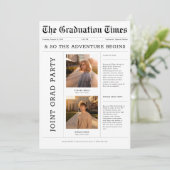 新聞冒険が始まる共同グラードパーティー写真 招待状 (スタンド正面)