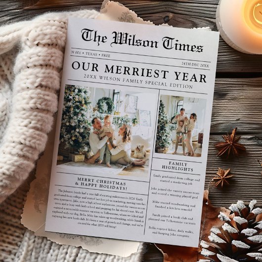 新聞写真のユニーククリスマス シーズンカード