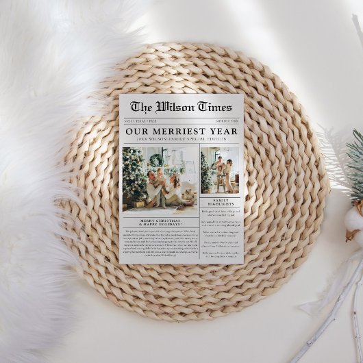 新聞写真のユニーククリスマス シーズンカード