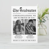 新聞写真の共同卒業 案内状 (スタンド正面)