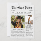 新聞写真の卒業 案内状 (正面)