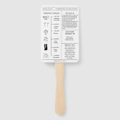 新聞写真ユニーク結婚式 プログラムのタイムライン ハンドファン (裏面)