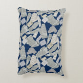 新聞切り取りパターン01x4.b DBlue アクセントクッション (裏面(縦))