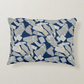 新聞切り取りパターン01x4.b DBlue アクセントクッション (裏面)