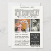 新聞創刊60周年記念祝賀会 招待状 (正面)