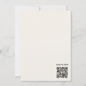 新聞卒業式案内写真QRコード出欠確認 招待状 (裏面)