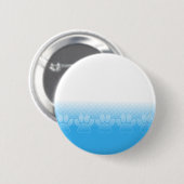 新聞印刷の背景を持つ青と白の手 缶バッジ (正面&裏面)