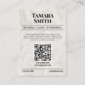 新聞名刺携帯公証書認証 コーリングカード (裏面)