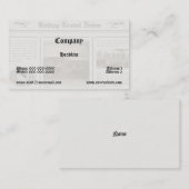 新聞名刺 名刺 (正面/裏面)