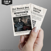 新聞名刺、自動車修理車整備士 コーリングカード