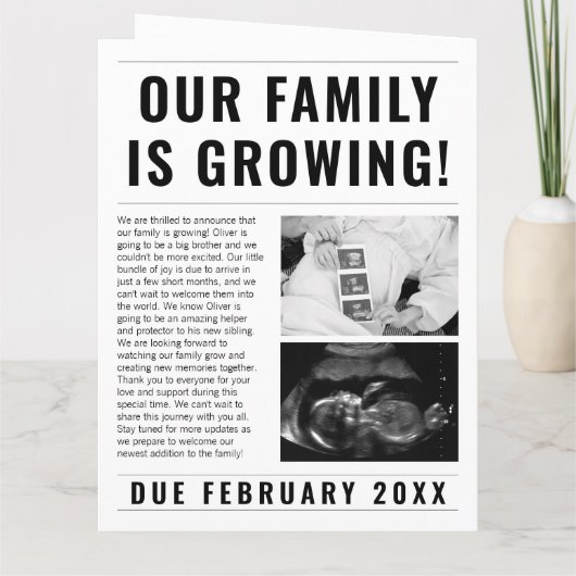 新聞大おもしろい兄さん妊娠発表 カード (裏面)