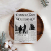 新聞婚約したのクリスマス写真 シーズンカード