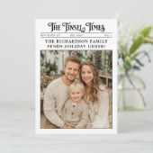 新聞家族の年のレビュー写真クリスマス シーズンカード (スタンド正面)