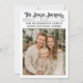 新聞家族の年のレビュー写真クリスマス シーズンカード (正面)