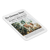 新聞家族ユニーク写真クリスマスホリデー マグネット (右側)