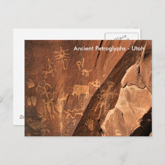 新聞岩石岩絵文字 ポストカード (正面/裏面)