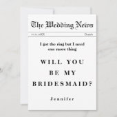 新聞得は私の花嫁のリングや輪だ 招待状 (正面)