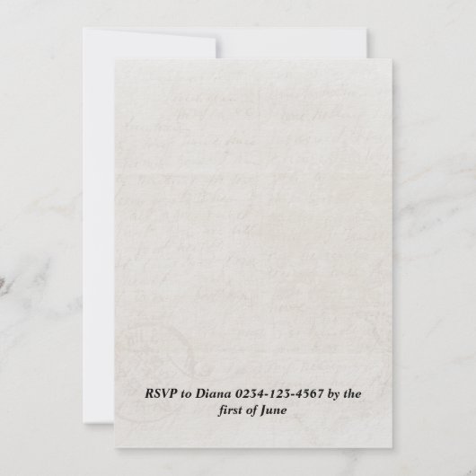 新聞撮モダン影卒業発表 招待状 (裏面)