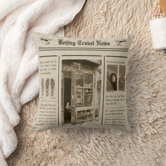 新聞枕 クッション (ブランケット)