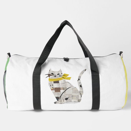 新聞猫 ダッフルバッグ (裏面)