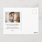 新聞生まれたばかりのベビー発表 ポストカード (裏面)