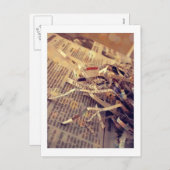 新聞用紙のクリスマス シーズンポストカード (正面/裏面)