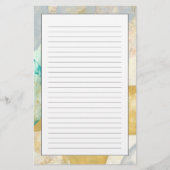 新聞用紙のモダンの抽象的な絵画 便箋 (正面)