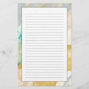 新聞用紙のモダンの抽象的な絵画 便箋