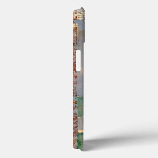 新聞用紙の背景の白い花 Case-Mate iPhoneケース (裏面 / 右)