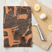 新聞石の岩石彫刻のパネル-ユタ キッチンタオル (四つ折り)