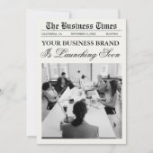 新聞社テンプレート 招待状 (正面)